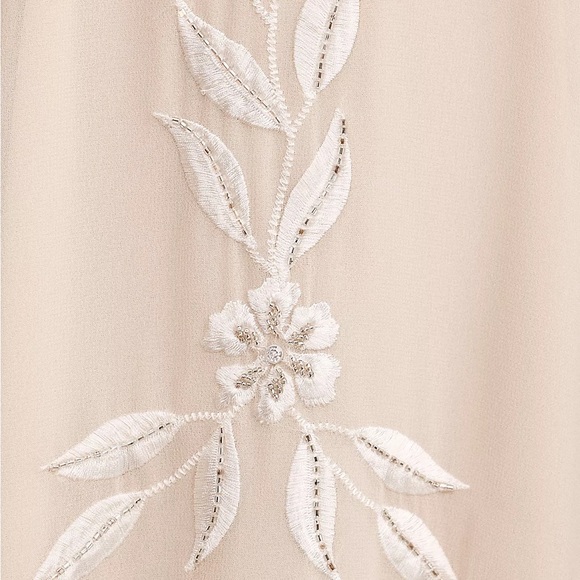 BHLDN Belize Embroidered A-Line Long-Sleeve V-Neck - Picture 5 of 10
